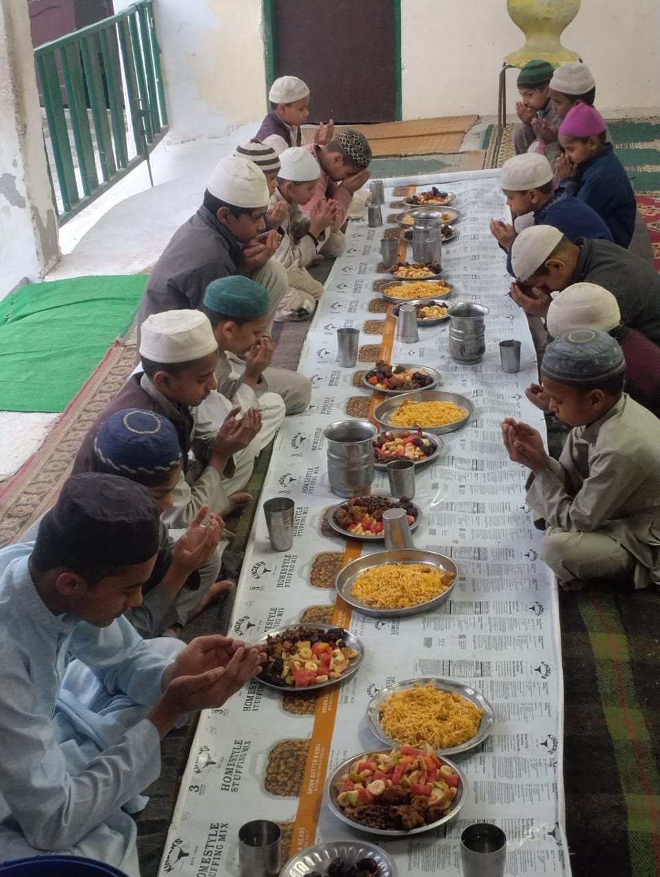 Iftar program of children in jamia